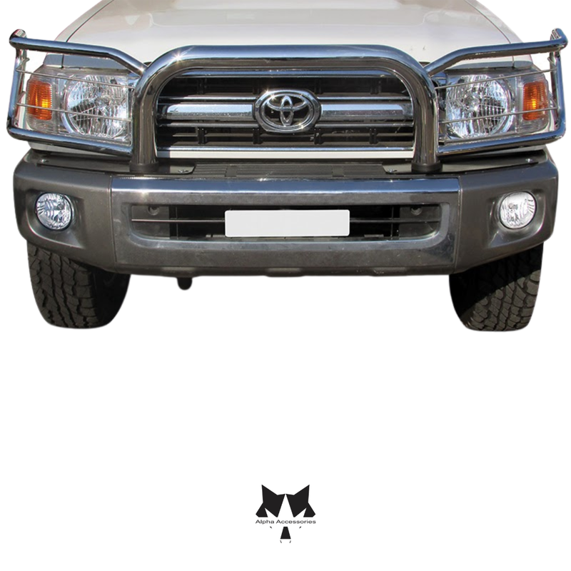 Maxe | Toyota Land Cruiser 79 Series 2017-2023 LC70 Stainless Steel Headlight Wrap Around