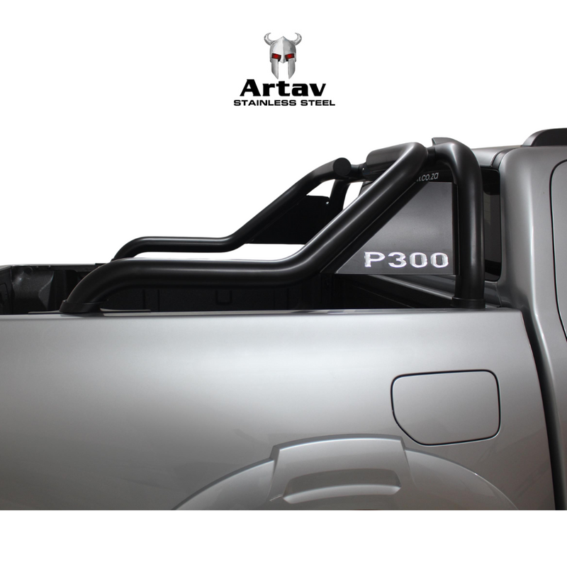 Artav | GWM P300 Sweep Back Sports Bar Double Cab Black