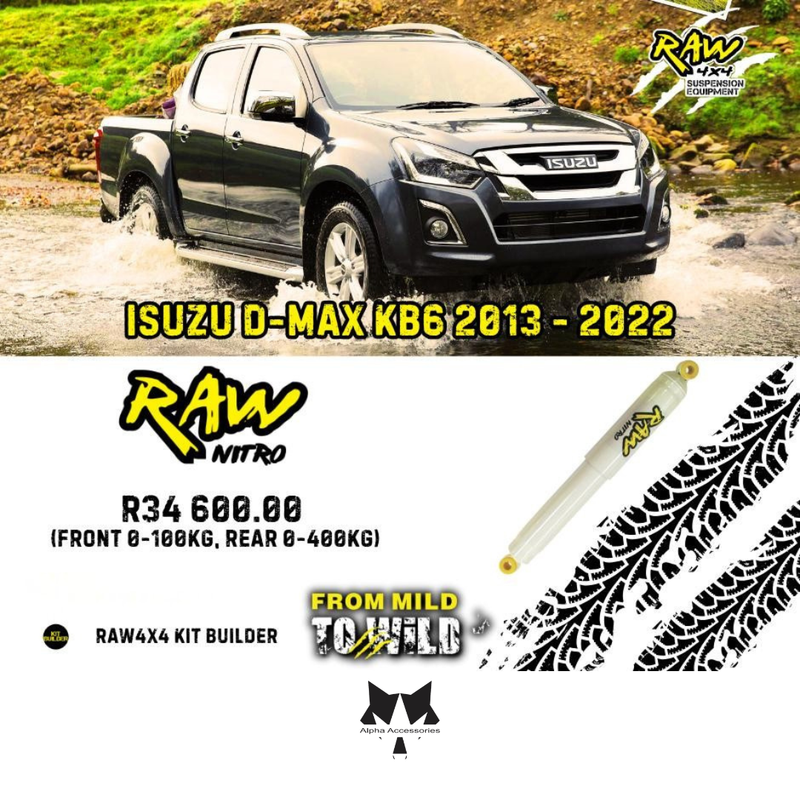 Raw4x4 | Isuzu D-Max KB6 2013 - 2022 Suspension Upgrade