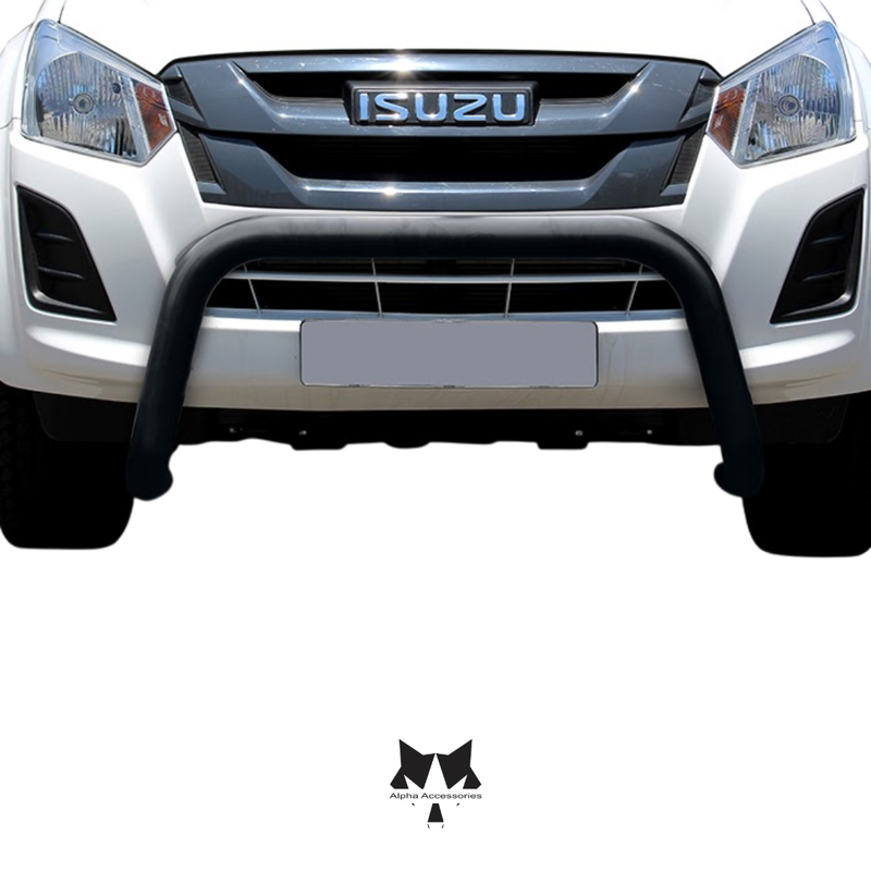 Maxe | Isuzu D-Max & KB Gen 6  Black Stainless Steel Fleet Nudge Bar (No side plates)