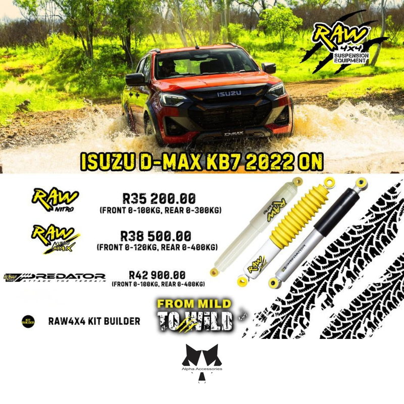 Raw4x4 | Isuzu D-Max KB7 2022+ Suspension Upgrade