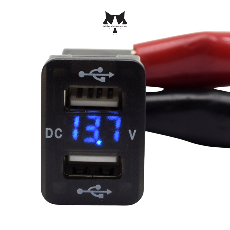 Lumeno | Dual QC3 USB Charger with Volt Meter