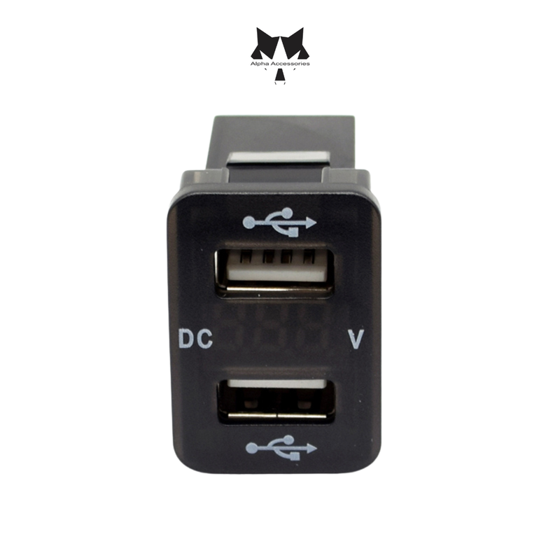 Lumeno | Dual QC3 USB Charger with Volt Meter