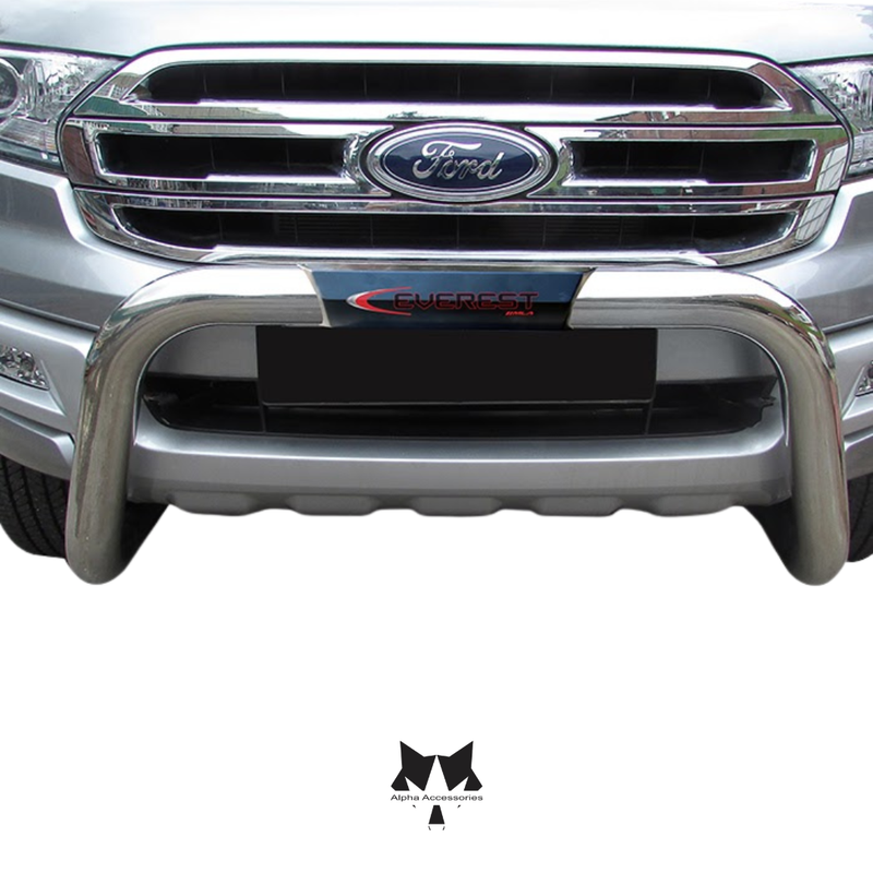 Maxe | MLA Ford Everest 2016 - 2022 Stainless Steel PDC Friendly Nudge Bar