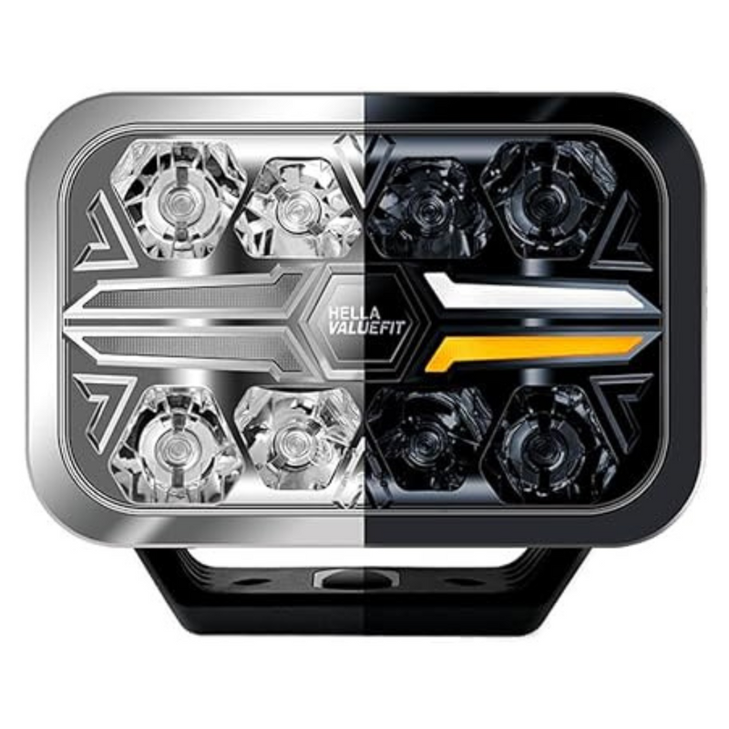 Hella | Valuefit Blade Rectangular 9'' Chrome single