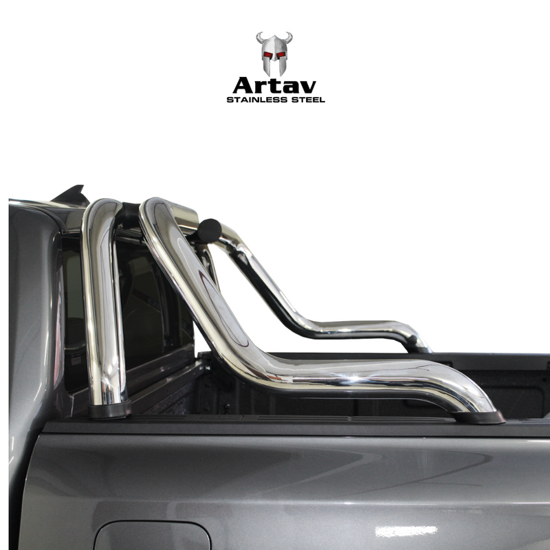 Artav | Ford Ranger Next Gen Sports Bar Stainless - Double Cab Model Only (Fits with Securi Lid 218 & OEM Tonneau)