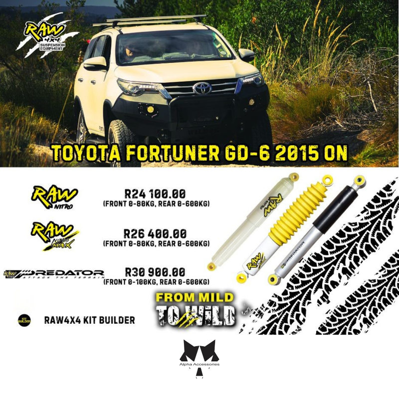 Raw4x4 | Toyota Fortuner GD-6 2015+ Suspension Upgrade