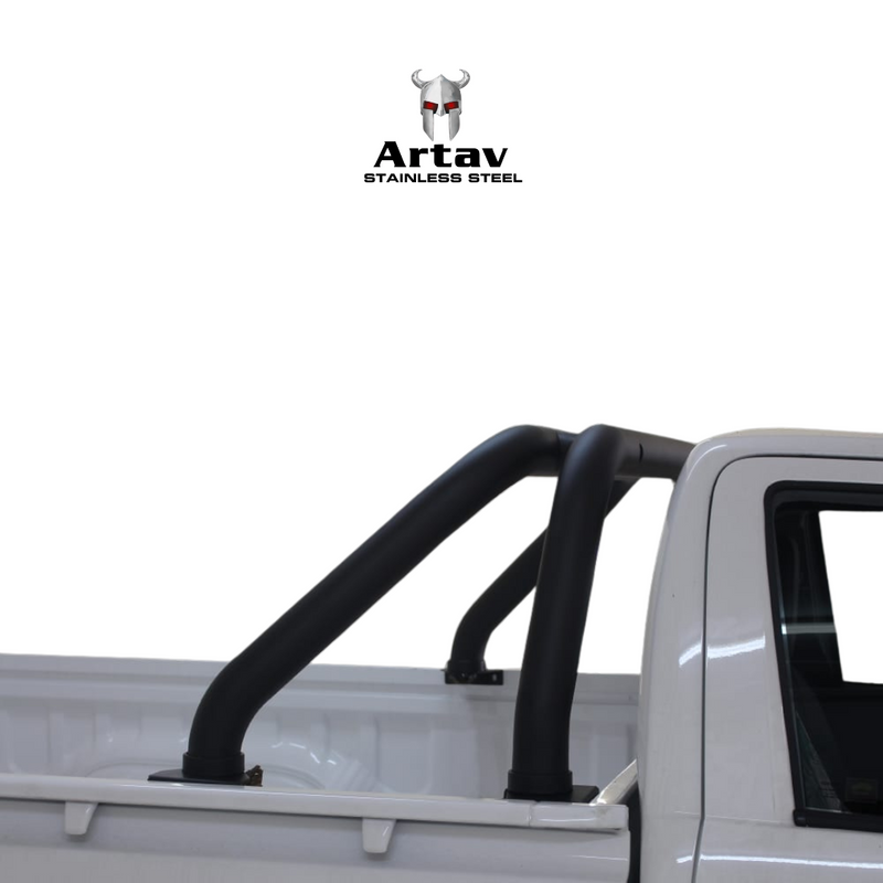 Artav | Toyota Hilux Black Stainless Steel Fleet Sports Bar