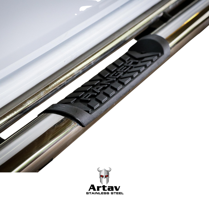 Artav | Ford Ranger Next Gen Side Steps Double Cab & Extended Cab Stainless