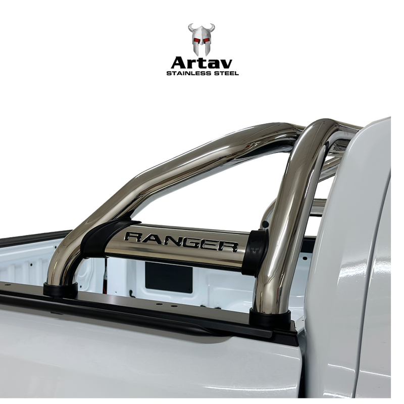 Artav | Ford Ranger Next Gen Stainless Steel Sports Bar w Oval Side Tubes