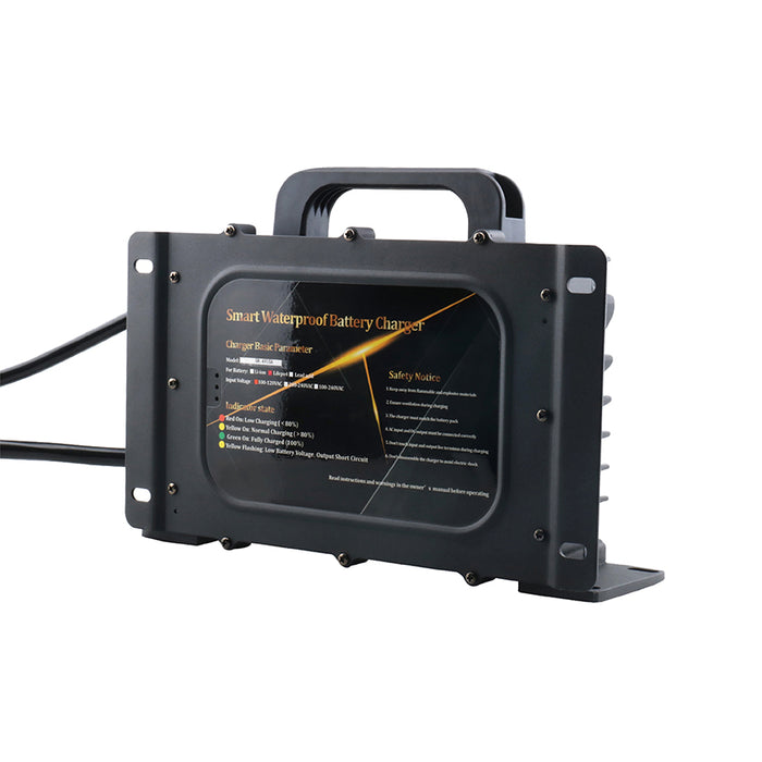 Waterproof Deep Cycle Golf Cart Charger 48V20A - no outlet connector