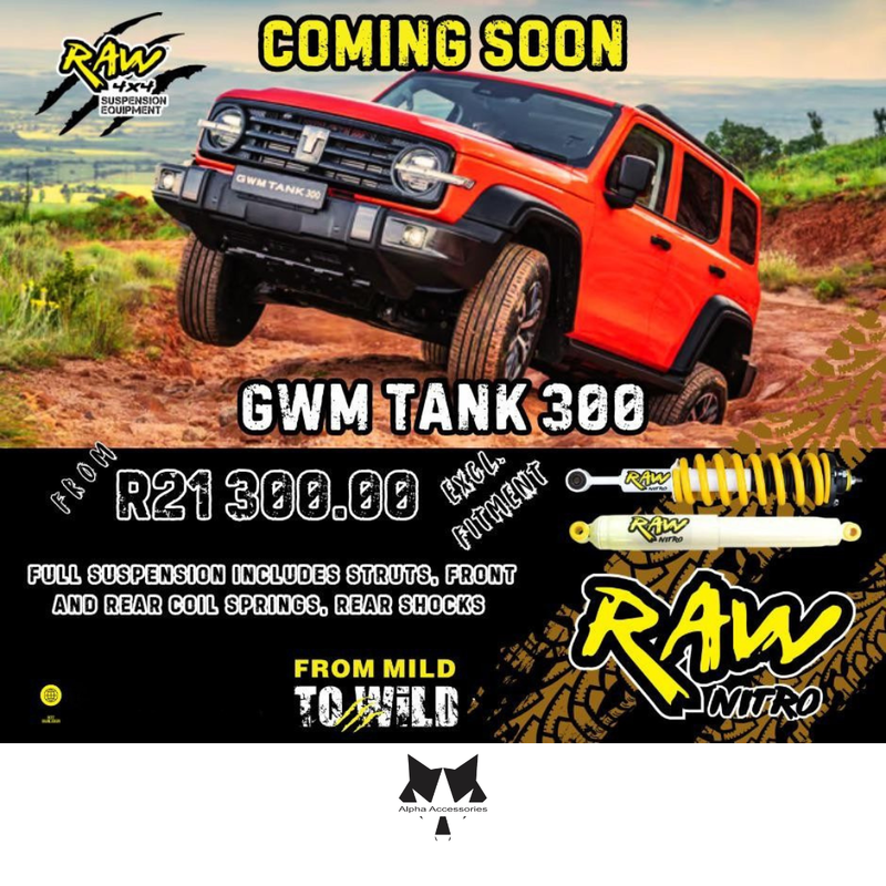 Raw4x4 | GWM Tank 300 2024+ Suspension Upgrade