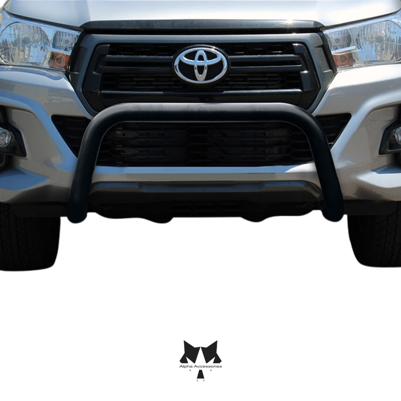 Maxe | MLA Toyota Hilux GD6 Black Stainless Steel Fleet Nudge Bar