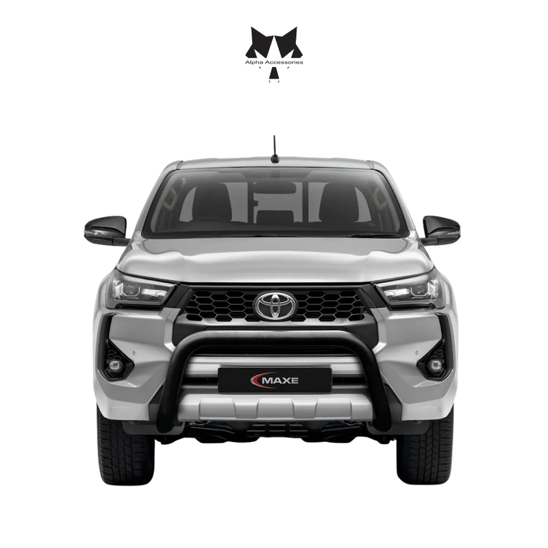 Maxe | Toyota Hilux GD6 2024+ MY2024 Black Stainless Steel Nudge Bar