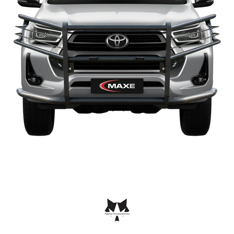 Maxe | Toyota Hilux GD6 2020 Mild Steel Facelift Fullface Wrap Around Bullbar
