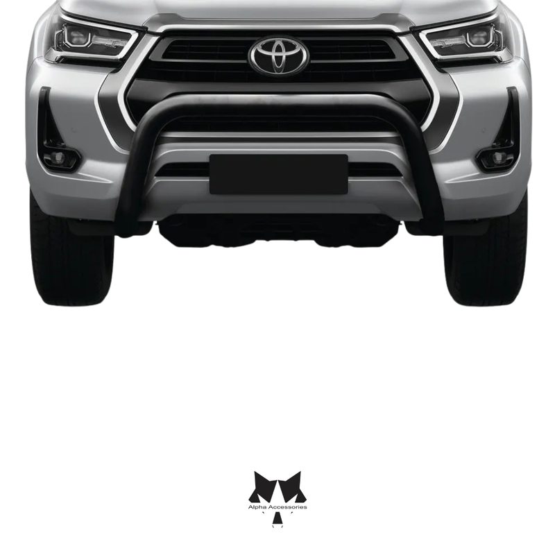 Maxe | Toyota Hilux GD6 2020 Matt Black Stainless Steel Fleet Nudge Bar