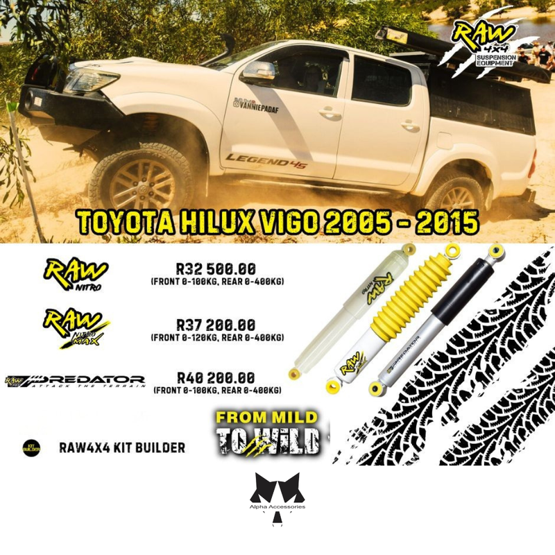 Raw4x4 | Toyota Hilux Vigo 2005 - 2015 Suspension Upgrade