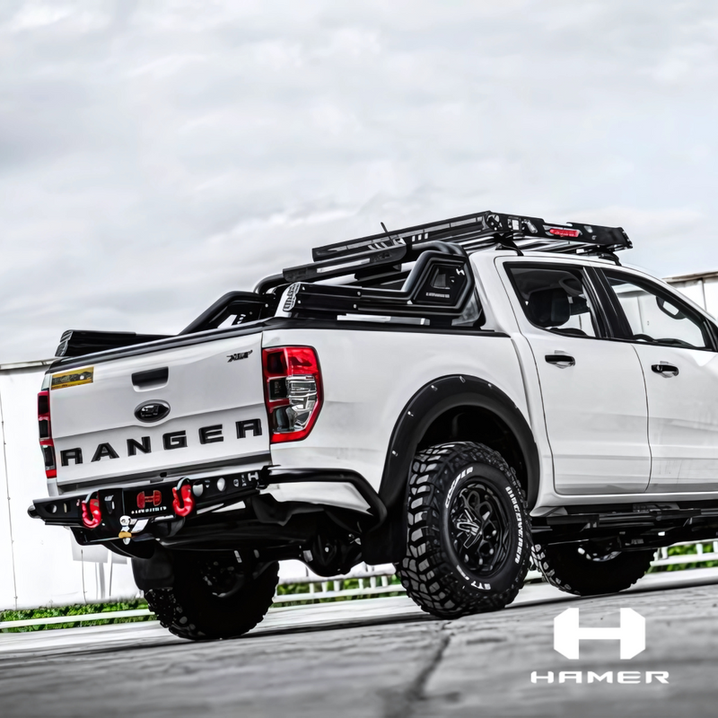 Hamer Rear Bumper Hamer | Ford Ranger G-Series Rear Bumper (2015–2022) — Alpha ...
