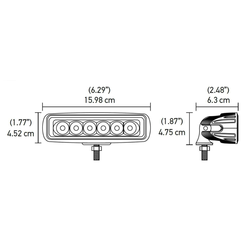Hella | Valuefit Mini Lightbar 6 LED Spot Light