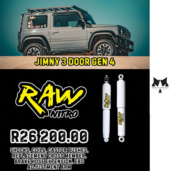 Raw4x4 | Suzuki Jimny 3Dr Gen 4 Suspension Upgrade
