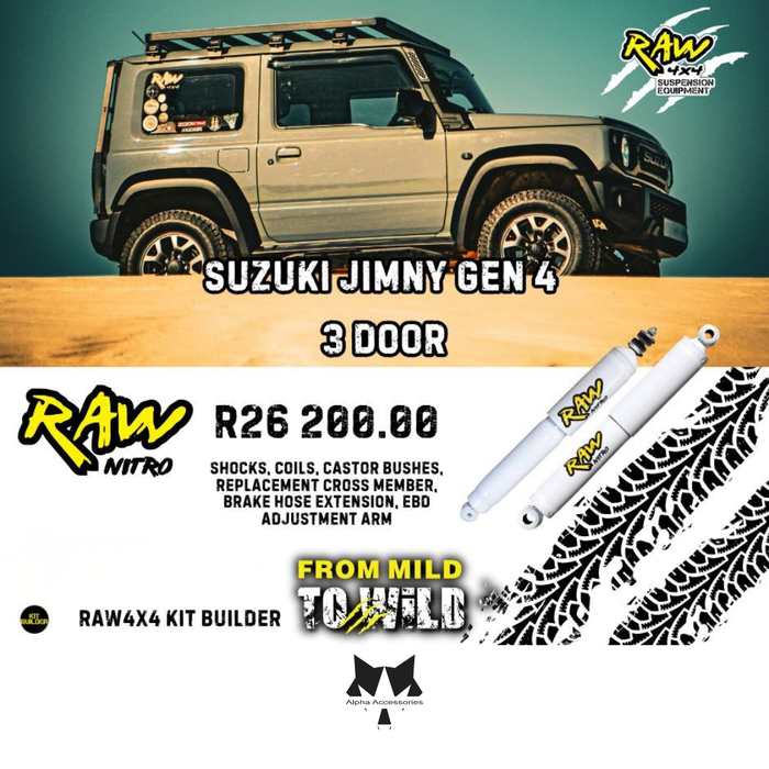 Raw4x4 | Suzuki Jimny Gen 4 3Dr Suspension Upgrade