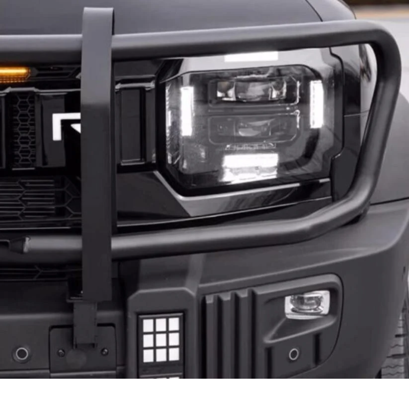 Jetour T2 Front Bumper Wrap around Grill and Headlight Nudge Bar Black