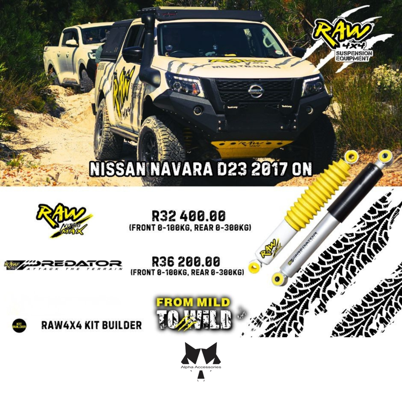 Raw4x4 | Nissan Navara D23 2017+ Suspension Upgrade