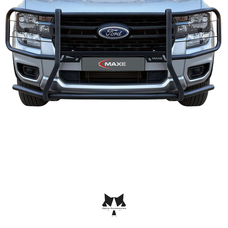 Maxe | Ford Ranger Next Gen Black Stainless Steel Fullface Bullbar