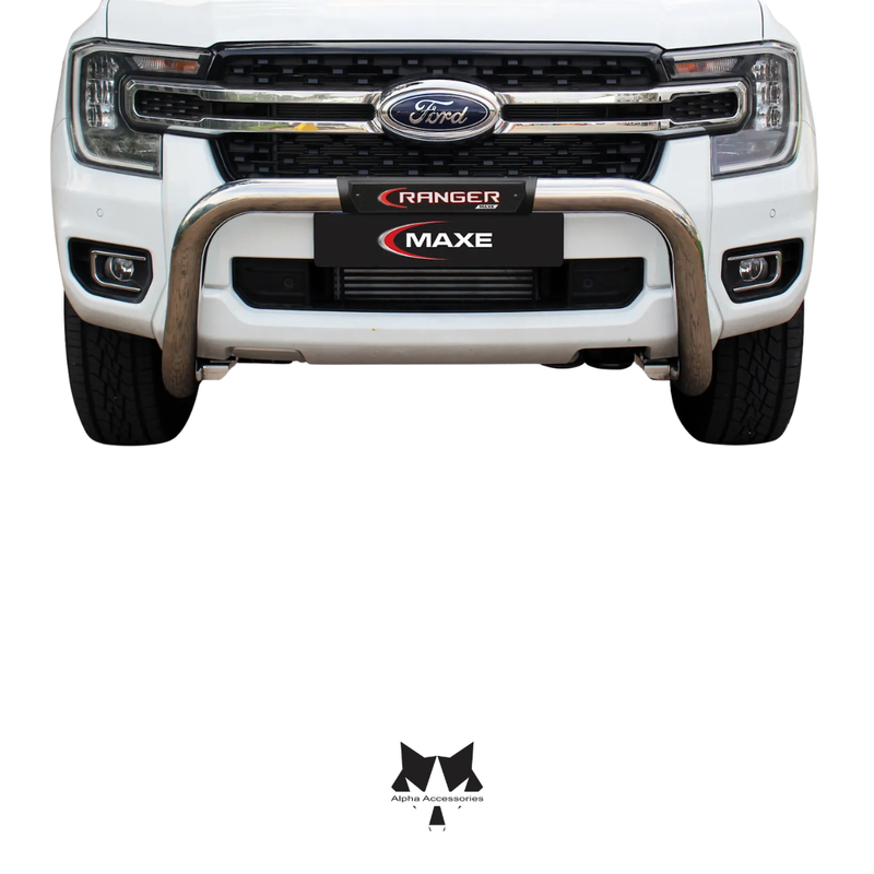 Maxe | MLA Ford Ranger Next Gen P703 Stainless Steel PDC Friendly Nudge with PI Cover