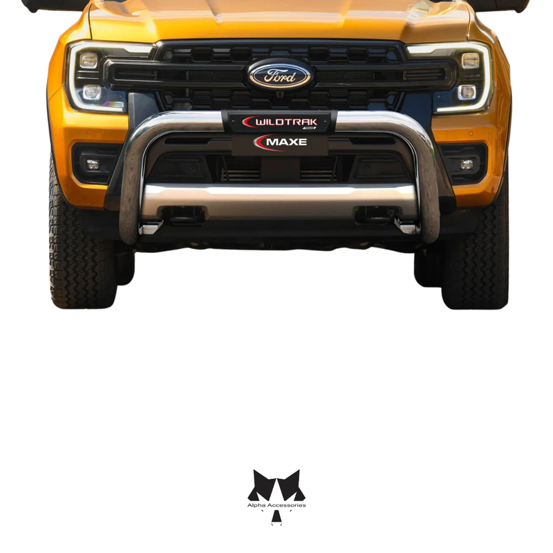 Maxe | Ford Next Gen Ranger 2023+ Wildtrak P703 Stainless Steel PDC Friendly Nudge with PI Cover2023