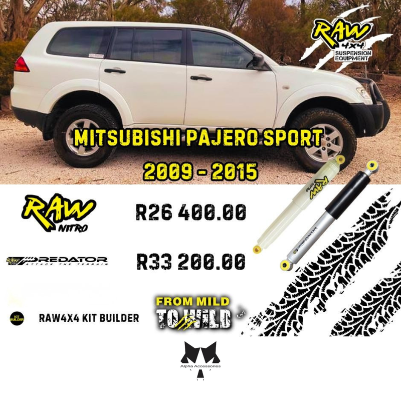 Raw4x4 | Mitsubishi Pajero Sport 2009 - 2015 Suspension Upgrade