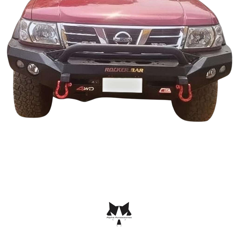 Runva | Nissan Patrol GU Y61 1998 - 2004 Rocker Bar Front Low Loop Bumper Replacement Bullbar