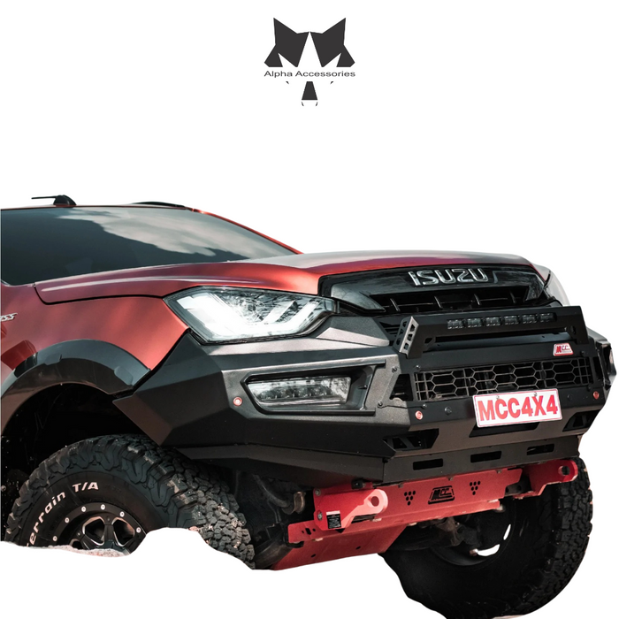 ISUZU D-MAX GEN 7 1.9L & 3.0L (2022–Current) PEGASUS Mild Steel Front Low Loop Bumper Replacement Bullbar