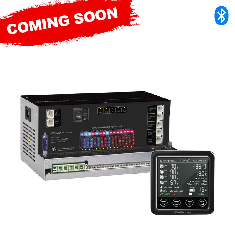 PROJECTA 12V 30A Charger & 35A Power Supply, 30A MPPT Solar Controller BT