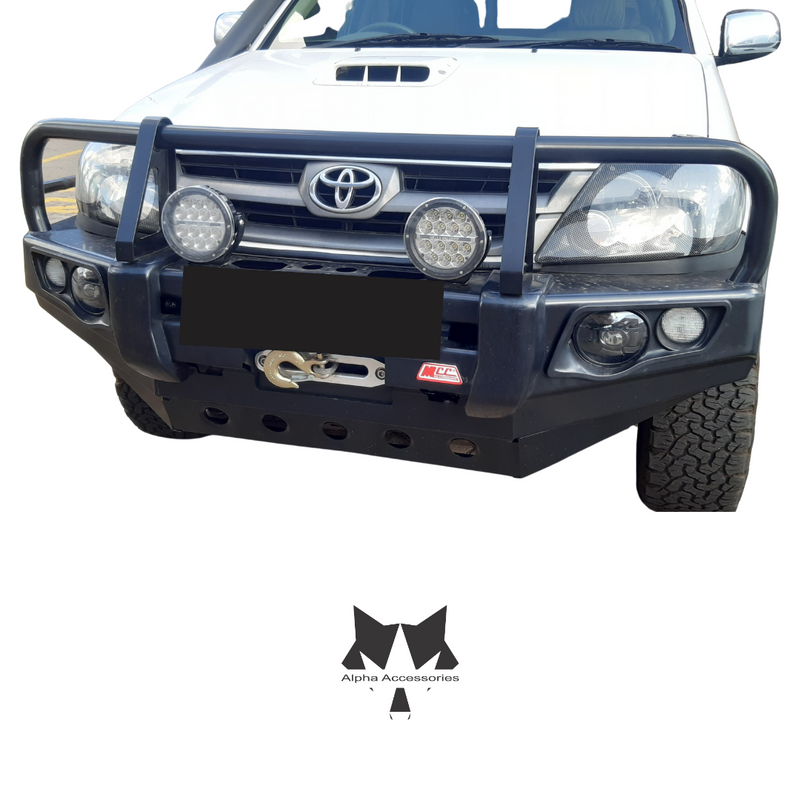 Runva | Toyota Fortuner D4D 2005–2011: Post Type Front Bumper Replacement Bullbar
