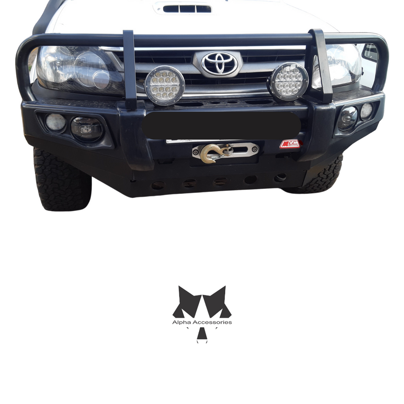 Runva | Toyota Fortuner D4D 2005–2011: Post Type Front Bumper Replacement Bullbar