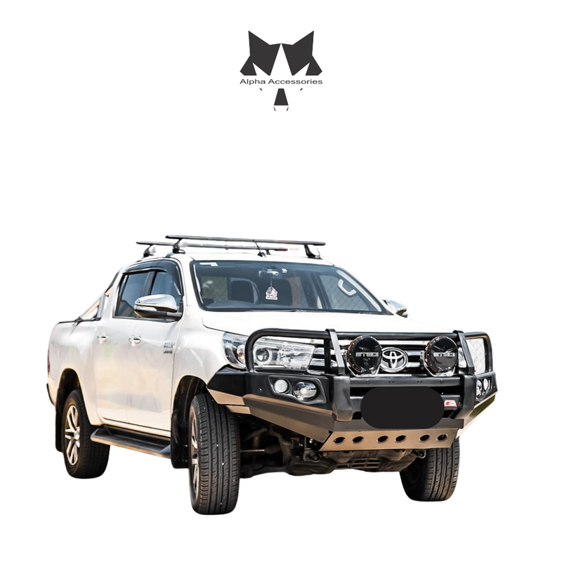 Runva | Toyota Hilux Revo GD6 Wide Fender 2016-2018 Post Type Front Bumper Replacement Bullbar