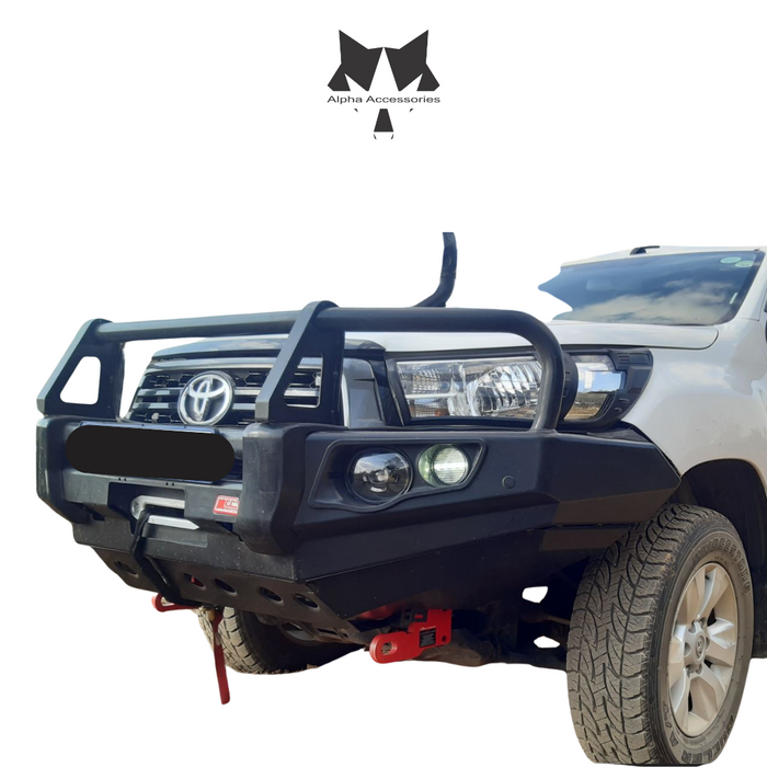 HILUX ROCCO / DAKAR / LEGEND 50 GD6 2018–2020: Post Type Front Bumper Replacement Bullbar