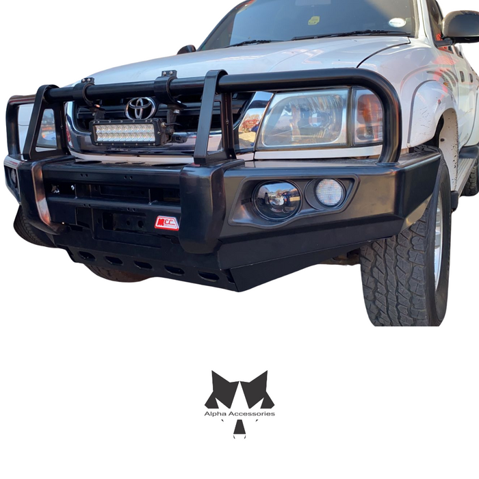HILUX KZTE 1997–2004: Post Type Front Bumper Replacement Bullbar