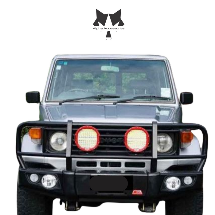 LANDCRUISER 70/79 Series PICK UP 1994–2007 CLASSIC (Round Headlights): Post Type Front Bumper Replacement Bullbar