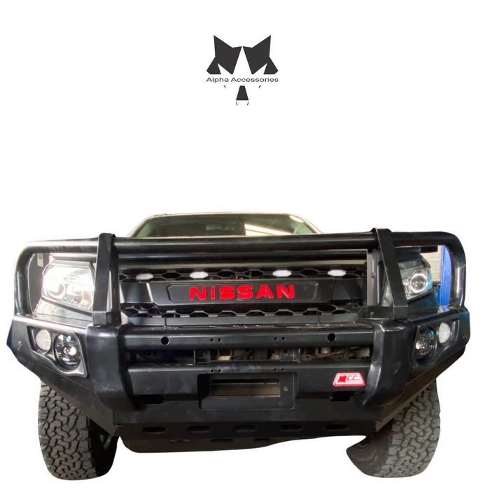 NAVARA 2017–2021: Post Type Front Bumper Replacement Bullbar