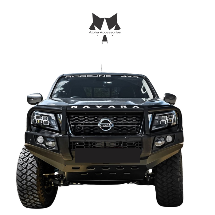 NAVARA D23 New Model 2021 to Current: Post Type Front Bumper Replacement Bullbar