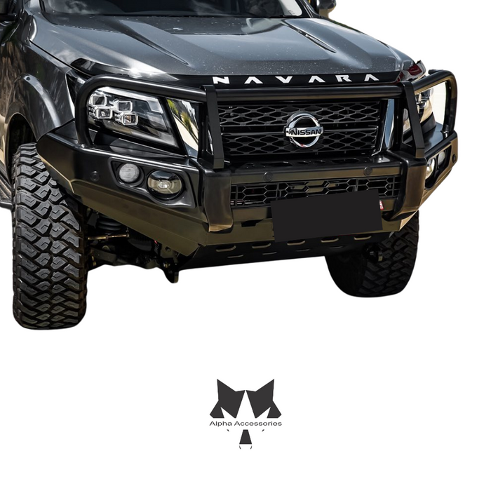 NAVARA D23 New Model 2021 to Current: Post Type Front Bumper Replacement Bullbar