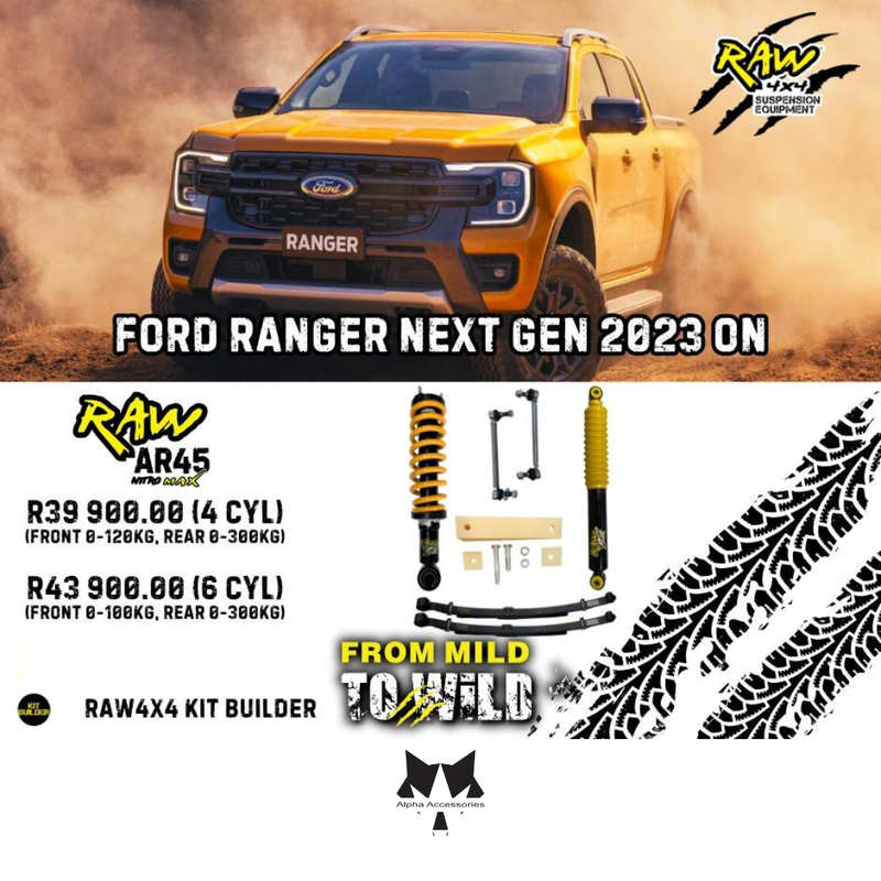 Raw4x4 | Ford Ranger Next Gen 2023+ Suspension Upgrade