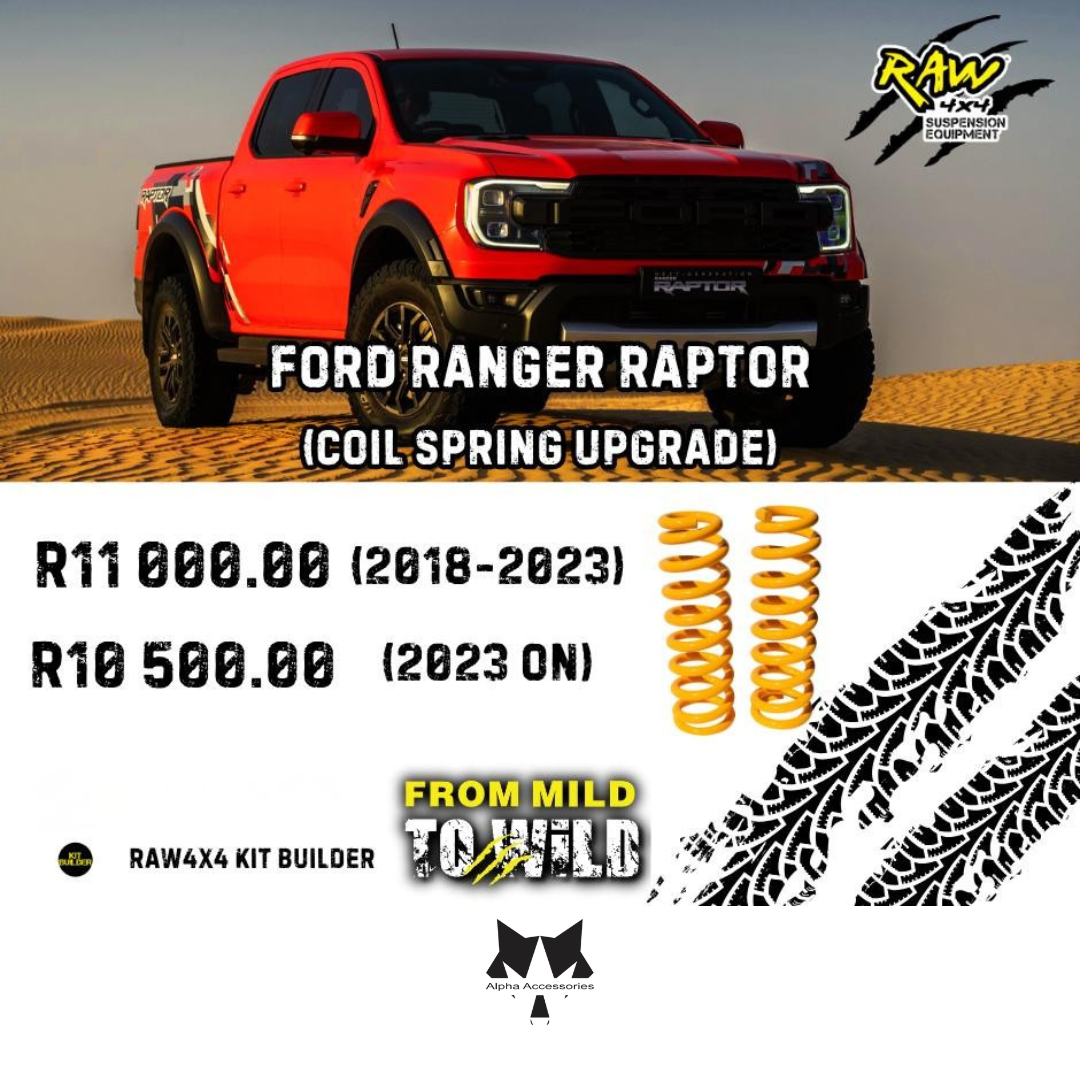 Raw4x4 | Ford Ranger Raptor 2018+ Coil Spring Upgrade — Alpha ...