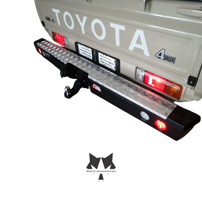 LANDCRUISER 70/79 Series PICK UP 2007–Current: Rear Replacement Bumper with Towbar (Excl. Harness)