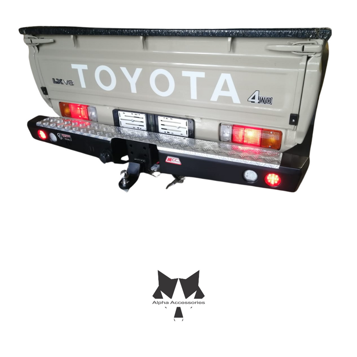 LANDCRUISER 70/79 Series PICK UP 2007–Current: Rear Replacement Bumper with Towbar (Excl. Harness)