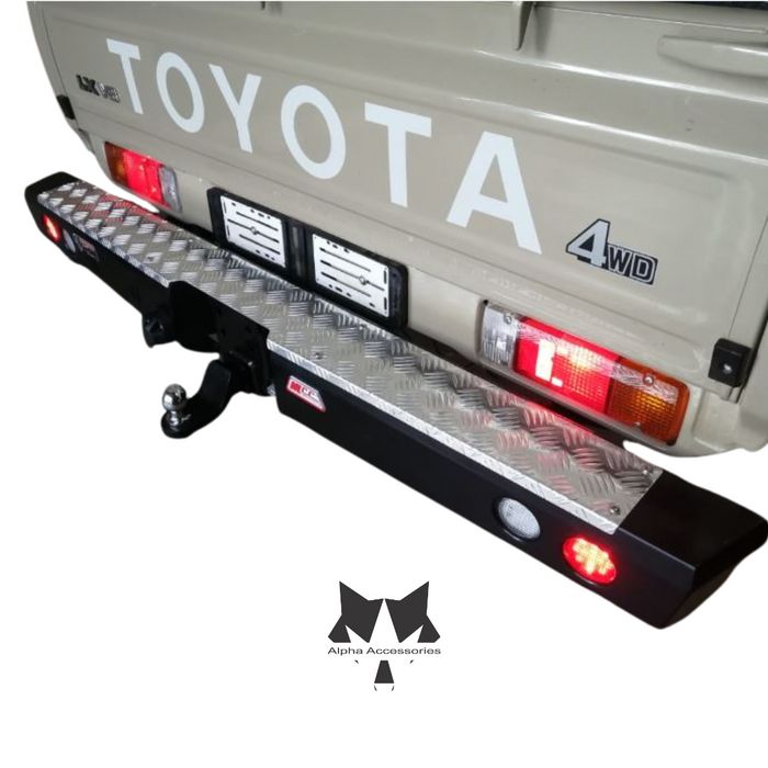 LANDCRUISER 70/79 Series PICK UP 2007–Current: Rear Replacement Bumper with Towbar (Excl. Harness)