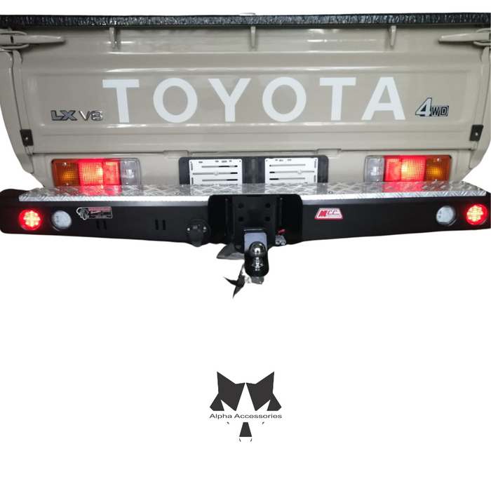 LANDCRUISER 70/79 Series PICK UP 2007–Current: Rear Replacement Bumper with Towbar (Excl. Harness)