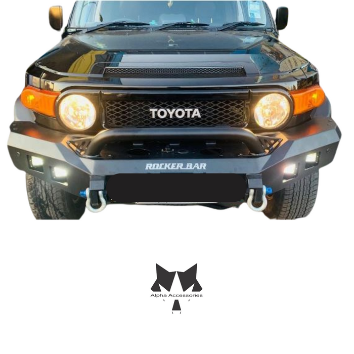 FJ CRUISER 2010 to Current: Rocker Bar Front Low Loop Bumper Replacement Bullbar